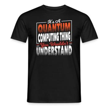 Quantenmechanik Wissenschaft Materie - Männer T-Shirt - Schwarz - Vorne - AI Model Male 178 light (178cm)