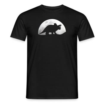Dinosaurier Mond Triceratops Dino Paläontologie - Männer T-Shirt - Schwarz - Vorne - AI Model Male 178 light (178cm)