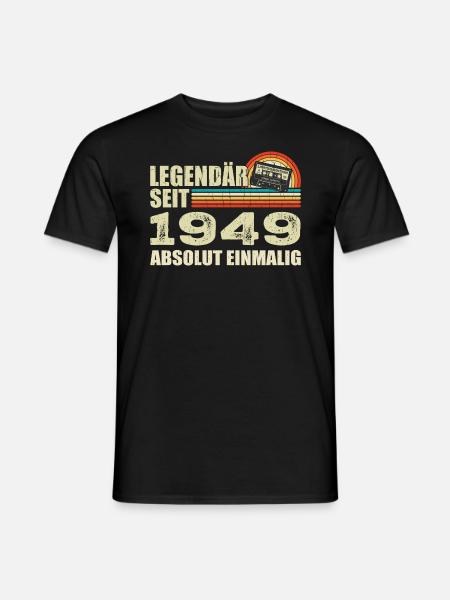 Legendary since 1949 - absolutely unique - Men's T-Shirt - black