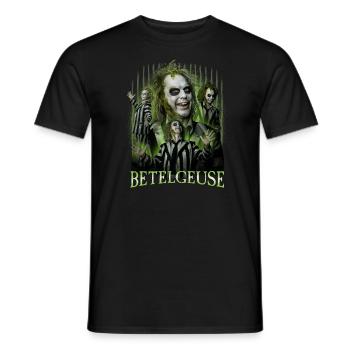 Beetlejuice 2 Betelgeuse Cool Green Design - Men's T-Shirt - black - Front - AI Model Male 178 light (178cm)