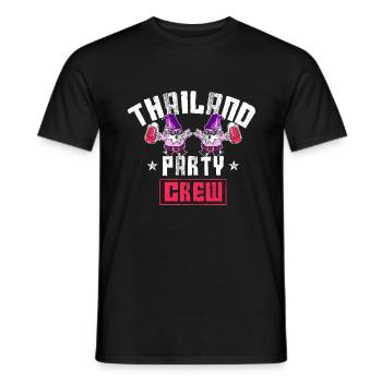 Thailand Party Crew - Männer T-Shirt - Schwarz - Vorne - AI Model Male 178 light (178cm)