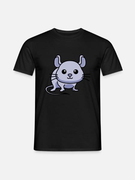 Mouse Comic Animal - Men's T-Shirt - black