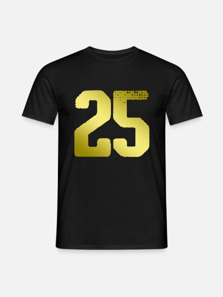 25 Number jersey - Men's T-Shirt - black