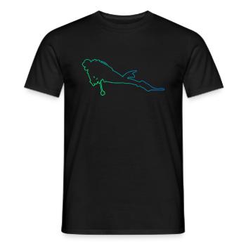 Free Dive Women Diving Scuba Diving Diving - Men's T-Shirt - black - Front - AI Model Male 178 light (178cm)