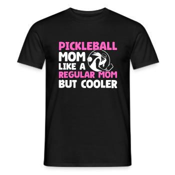 Pickleball Mom Like A Regular Mom But Cooler - Männer T-Shirt - Schwarz - Vorne - AI Model Male 178 light (178cm)