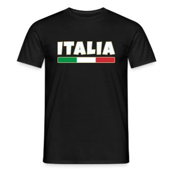 Italy, Italian flag, Italia - Men's T-Shirt - black - Front - AI Model Male 178 light (178cm)