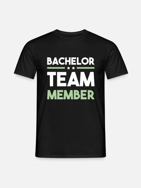 Bachelor Team - Männer T-Shirt - Schwarz