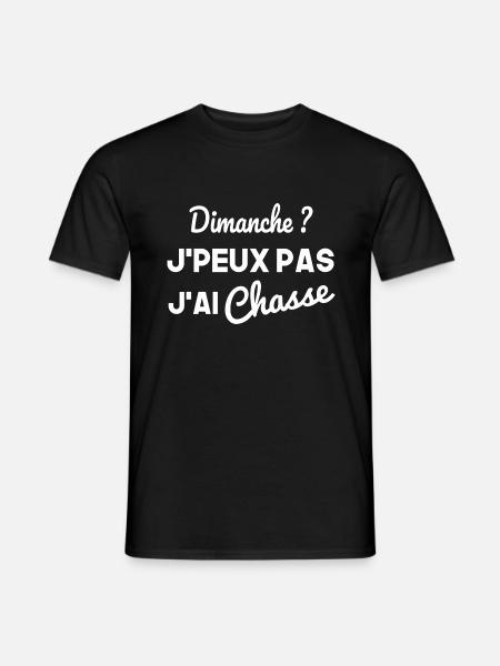 Dimanche Chasse - T-shirt homme - noir