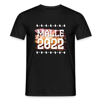 Malle 2022 - Men's T-Shirt - black - Front - AI Model Male 178 light (178cm)