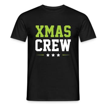 Xma's Crew - Men's T-Shirt - black - Front - AI Model Male 178 light (178cm)