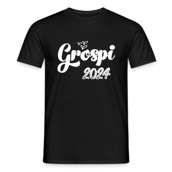 Grospi 2024 Opi Schweiz Hallo Opa Schweiz Baby - Männer T-Shirt - Schwarz - Vorne - AI Model Male 178 light (178cm)