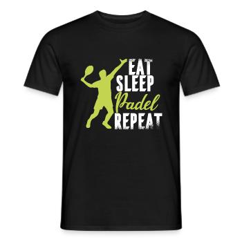 Padel Padelspieler Padeltennis Paddle Spanien - Männer T-Shirt - Schwarz - Vorne - AI Model Male 178 light (178cm)