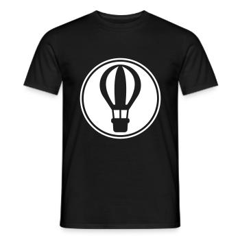 Heißluftballon icon - Männer T-Shirt - Schwarz - Vorne - AI Model Male 178 light (178cm)