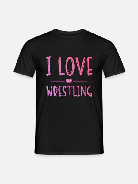 J’adore la lutte - T-shirt homme - noir