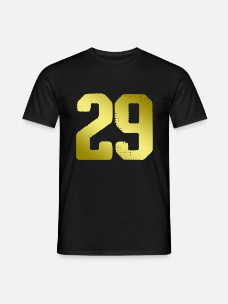 Maillot número 29 - Camiseta hombre - negro