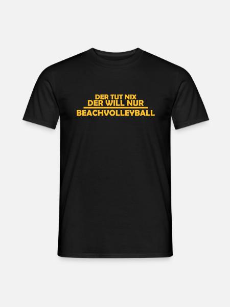beachvolleyball - Männer T-Shirt - Schwarz