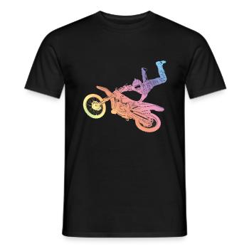 Motocross Silhouette - T-shirt homme - noir - Devant - AI Model Male 178 light (178cm)