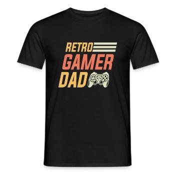 FATHER S DAY Gamer - Men's T-Shirt - black - Front - AI Model Male 178 light (178cm)
