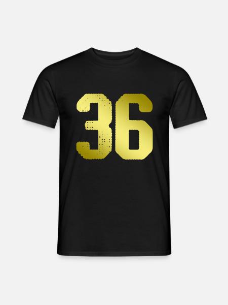 36 Number jersey - Men's T-Shirt - black