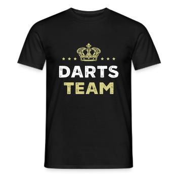 Darts Team - Männer T-Shirt - Schwarz - Vorne - AI Model Male 178 light (178cm)