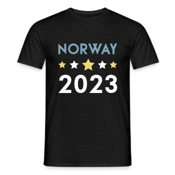 Norway 2023 Krone - Männer T-Shirt - Schwarz - Vorne - AI Model Male 178 light (178cm)