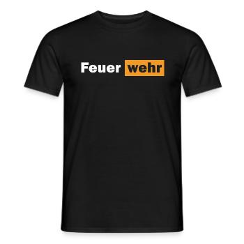 Feuer wehr Funny Fire Brigade Meme - Männer T-Shirt - Schwarz - Vorne - AI Model Male 178 light (178cm)
