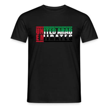 Vereinigte Arabische Emirate - Männer T-Shirt - Schwarz - Vorne - AI Model Male 178 light (178cm)