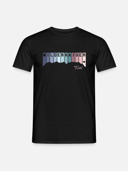 Wilder Kaiser Tirol Kitzbühel Austria Österreich - Männer T-Shirt - Schwarz