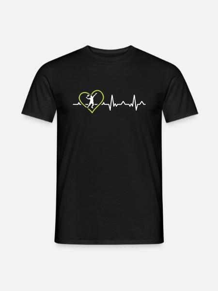 Padel Frequenz für Padel Tennis Spieler - Männer T-Shirt - Schwarz