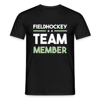 Équipe de hockey sur gazon - T-shirt homme - noir - Devant - AI Model Male 178 light (178cm)