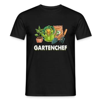 Gartenchef Gartenarbeit Gärtner Hobbygärtner Hobby - Männer T-Shirt - Schwarz - Vorne - AI Model Male 178 light (178cm)