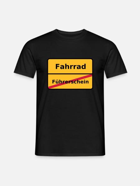 Fahrrad - Männer T-Shirt - Schwarz