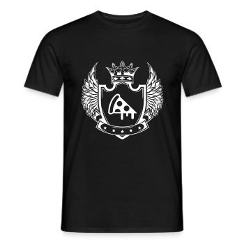 Armoiries de pizza - T-shirt homme - noir - Devant - AI Model Male 178 light (178cm)