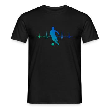 Football Football Football Jeux de football masculin - T-shirt homme - noir - Devant - AI Model Male 178 light (178cm)