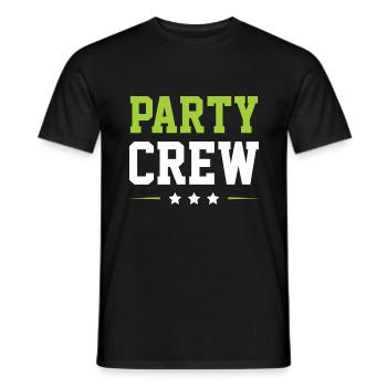Party Crew - Men's T-Shirt - black - Front - AI Model Male 178 light (178cm)