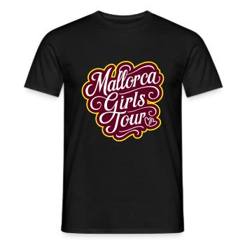 Mallorca Girls Tour Herz - Männer T-Shirt - Schwarz - Vorne - AI Model Male 178 light (178cm)