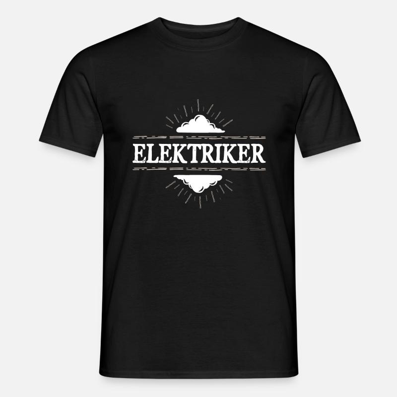 Elektriker Beruf - Männer T-Shirt - Schwarz