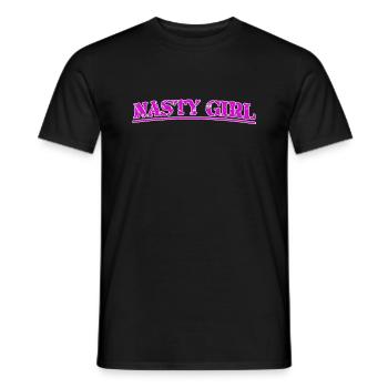 Nasty girl - Men's T-Shirt - black - Front - AI Model Male 178 light (178cm)