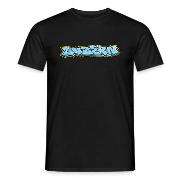 Lucerne Graffiti - Men's T-Shirt - black - Front - AI Model Male 178 light (178cm)