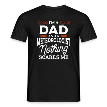 Je suis un observateur météorologique Météo météorologie - T-shirt homme - noir - Devant - AI Model Male 178 light (178cm)