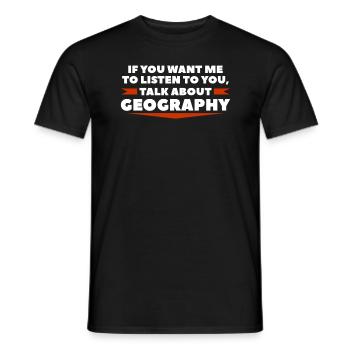If You Want Me To Listen To You Talk About - Men's T-Shirt - black - Front - AI Model Male 178 light (178cm)