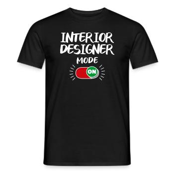 Interior Designer Fashion On Architect Architecture - Men's T-Shirt - black - Front - AI Model Male 178 light (178cm)