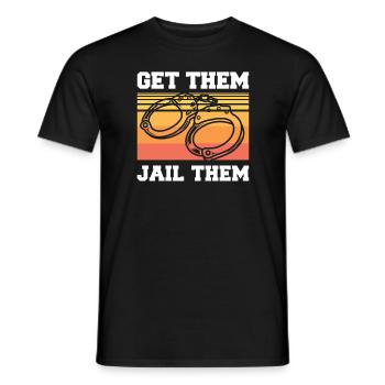 Get Them Jail Them Correctional Officer Prison - Männer T-Shirt - Schwarz - Vorne - AI Model Male 178 light (178cm)