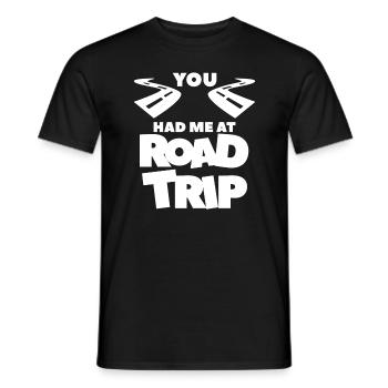Tu m’as eu à Road Trip Summer Travel Adventure Lo - T-shirt homme - noir - Devant - AI Model Male 178 light (178cm)