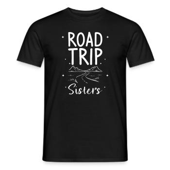 Road Trip Sisters Voyage d'été Amoureux de l'aventure - T-shirt homme - noir - Devant - AI Model Male 178 light (178cm)
