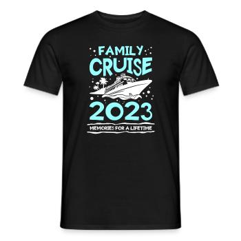 Family Cruise 2023 Memories For A Lifetime Vacatio - Männer T-Shirt - Schwarz - Vorne - AI Model Male 178 light (178cm)