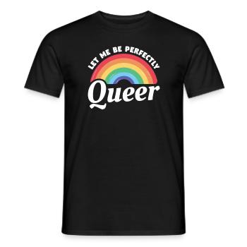 Laissez-moi être parfaitement queer LGBT Pride Awareness - T-shirt homme - noir - Devant - AI Model Male 178 light (178cm)