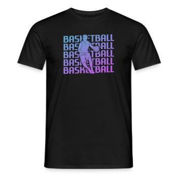 Retro Vintage Classic Basketball Player - Männer T-Shirt - Schwarz - Vorne - AI Model Male 178 light (178cm)