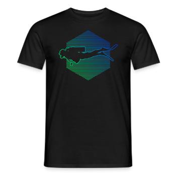 Scuba Diving Scuba Divers Diving Ladies - T-shirt homme - noir - Devant - AI Model Male 178 light (178cm)