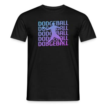 Joueur de Dodgeball Classique Rétro Vintage - T-shirt homme - noir - Devant - AI Model Male 178 light (178cm)
